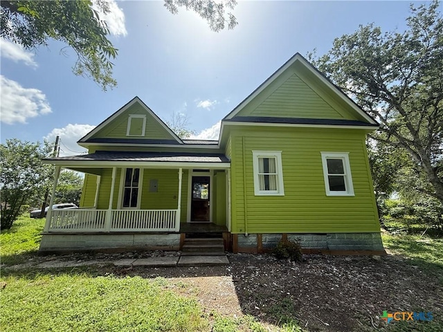 184 3rd St, Maxwell, TX 78656 - view of front of home featuring covered porch