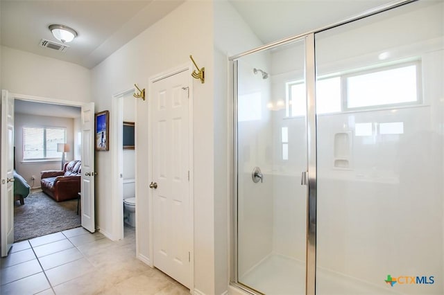 2502 Dante Ct, Harker Heights, TX 76548 - ensuite bathroom with a stall shower and tile patterned floors