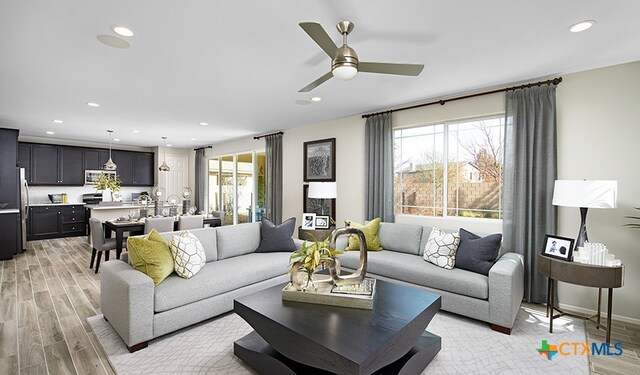 236 Torchwood Dr, Marble Falls, TX 78654 - view of carpeted living room
