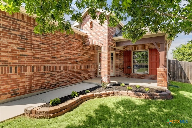 730 Stratus Path, New Braunfels, TX 78130 - view of exterior entry featuring brick siding