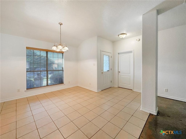 408 Rowdy Dr, Killeen, TX 76542 - entrance foyer featuring a chandelier and light tile patterned floors