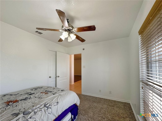 408 Rowdy Dr, Killeen, TX 76542 - bedroom featuring carpet and ceiling fan