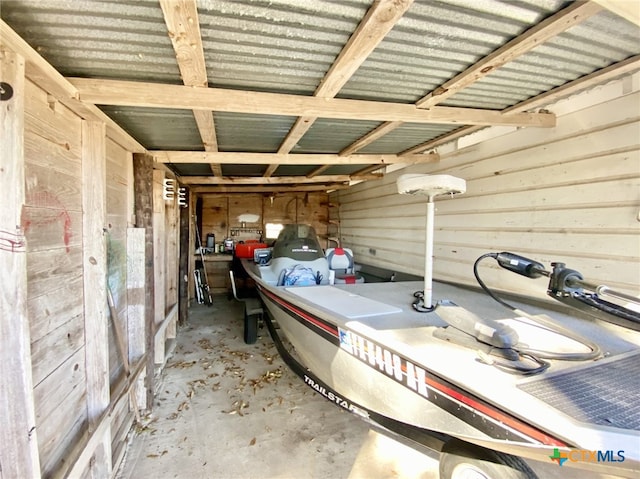 view of storage room