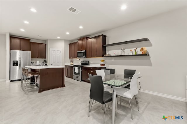 135 Mary Max Cir, San Marcos, TX 78666 - dining space with recessed lighting and baseboards