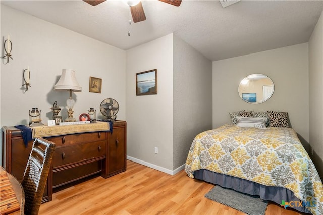 3735 Smoke Signal Rd, Belton, TX 76513 - bedroom featuring light wood-style flooring and a ceiling fan