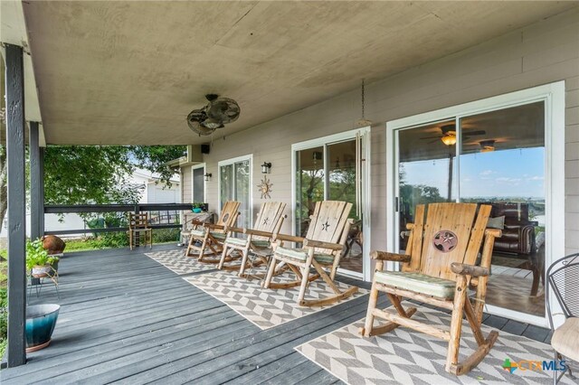 3735 Smoke Signal Rd, Belton, TX 76513 - wooden terrace featuring outdoor dining area