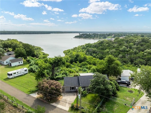 3735 Smoke Signal Rd, Belton, TX 76513 - drone / aerial view of a large body of water and a forest