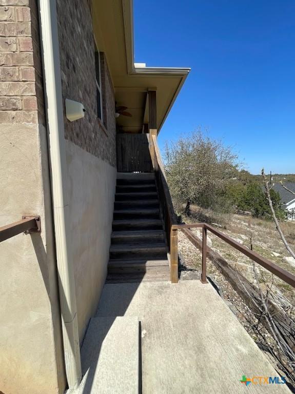 view of stairs