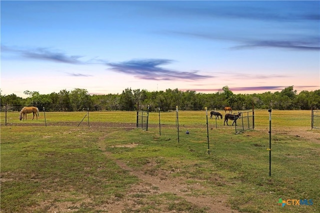 215 Mesa Vista Dr, Leander, TX 78641 - yard at dusk with a view of countryside