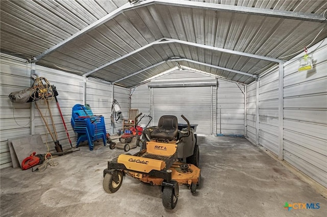 215 Mesa Vista Dr, Leander, TX 78641 - garage with metal wall