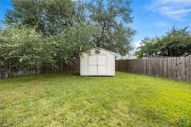 5507 Sulfur Spring Dr, Killeen, TX 76542 - fenced backyard featuring a storage shed