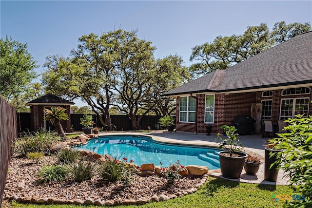 207 C L Duckett Dr, Cuero, TX 77954 - view of pool featuring a fenced backyard and a patio