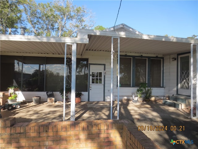 view of back of property