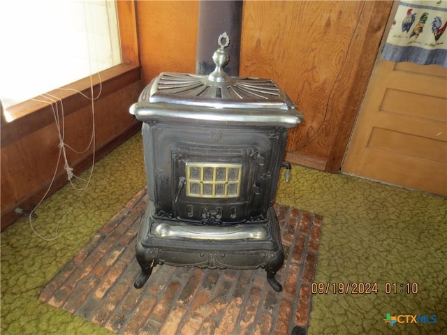 1124 Refugio Hwy, Victoria, TX 77905 - detailed view of a wood stove