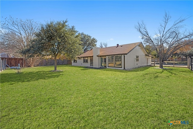 exterior space featuring a lawn