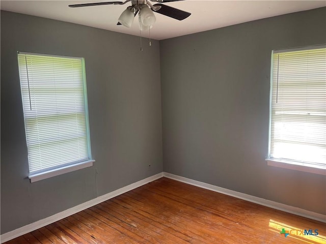 704 E 2nd St, Victoria, TX 77901 - unfurnished room with a ceiling fan and wood-type flooring