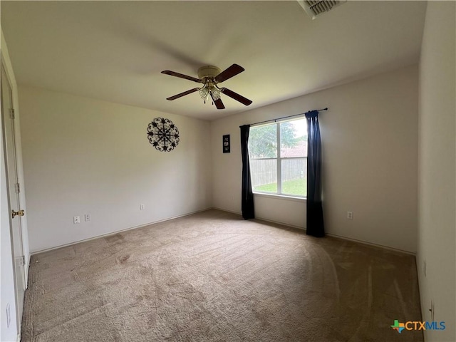 316 Clydesdale Ln, Victoria, TX 77904 - unfurnished room featuring carpet and a ceiling fan