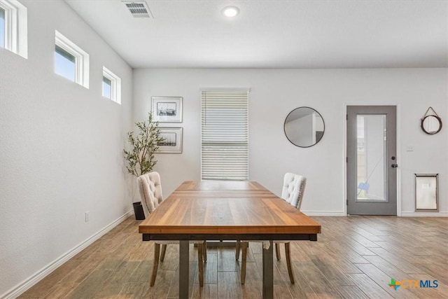 8409 Glade Dr, Temple, TX 76502 - dining area with baseboards and wood finished floors