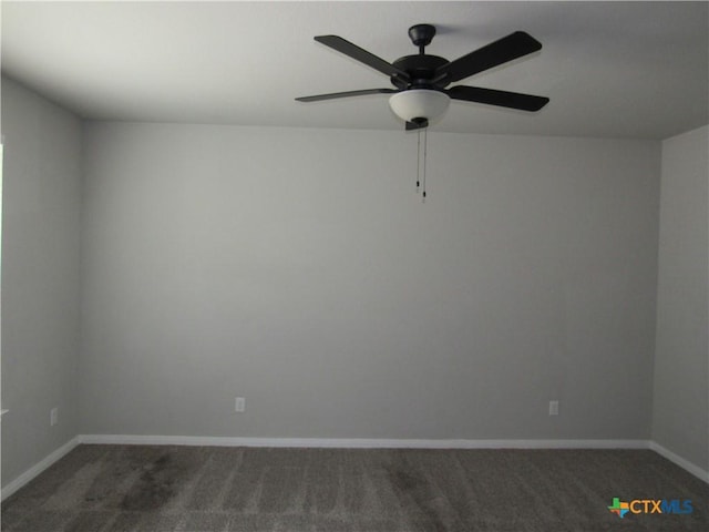 10018 Kensley Rose Dr, Killeen, TX 76542 - unfurnished room with carpet flooring and a ceiling fan