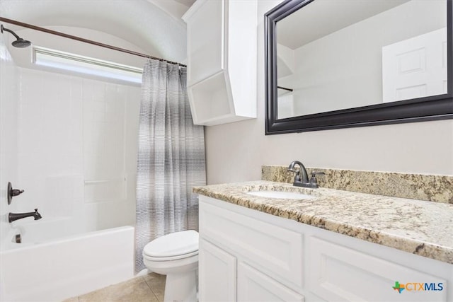 215 Sheridan Loop, Belton, TX 76513 - bathroom with shower / bath combo, vanity, and tile patterned floors