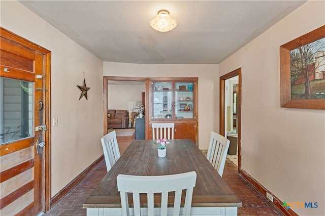 view of dining room