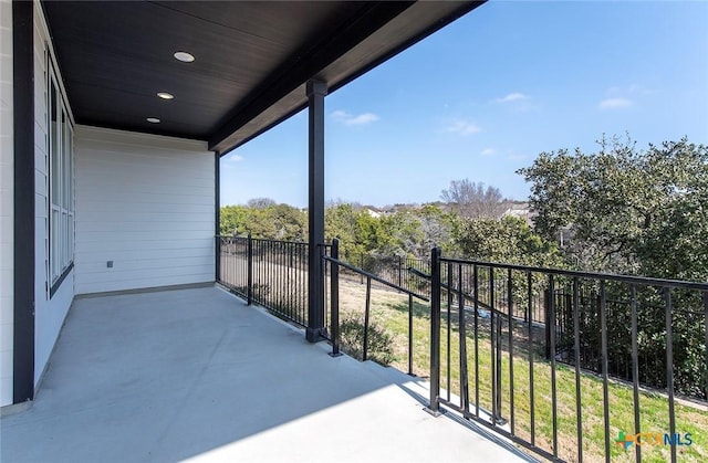 view of balcony