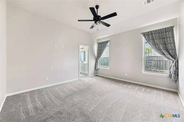 606 Juniper Dr, Troy, TX 76579 - carpeted empty room featuring baseboards and a ceiling fan