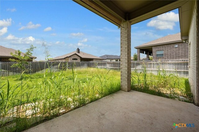 606 Juniper Dr, Troy, TX 76579 - fenced backyard featuring a patio area