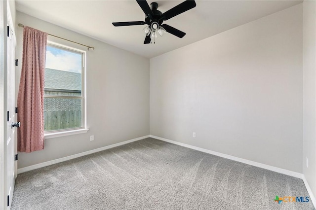 606 Juniper Dr, Troy, TX 76579 - empty room featuring carpet and ceiling fan