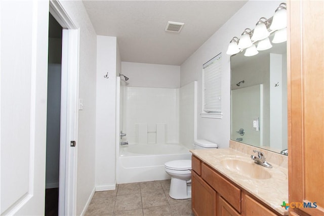568 Morgans Point Rd, Belton, TX 76513 - bathroom featuring vanity, tile patterned flooring, and bathing tub / shower combination
