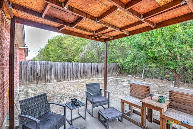 view of patio