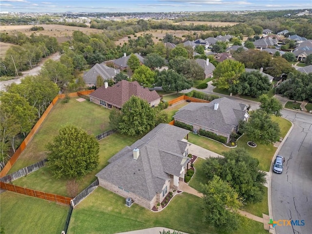 birds eye view of property featuring a residential view