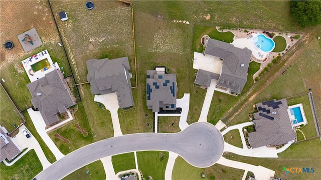 7151 Agarita Mist, Boerne, TX 78015 - aerial view of property and surrounding area with a pool area
