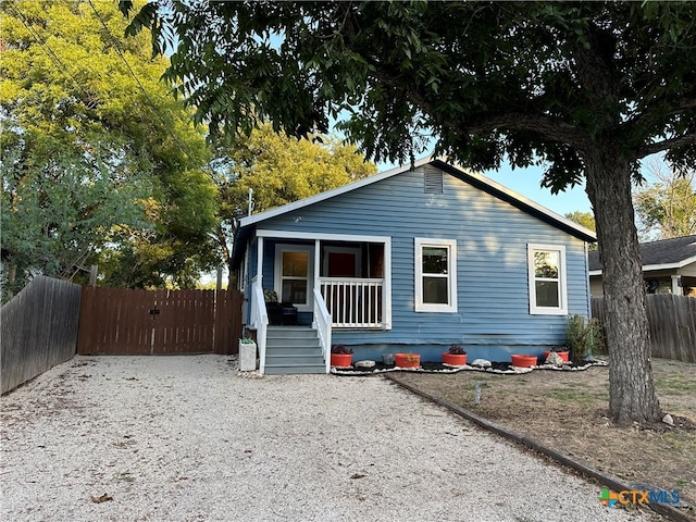 view of front of home