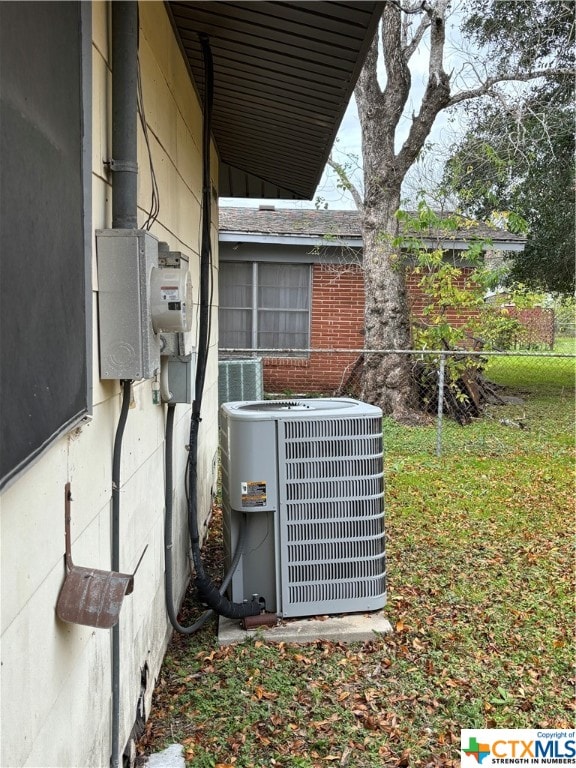 details featuring central AC unit