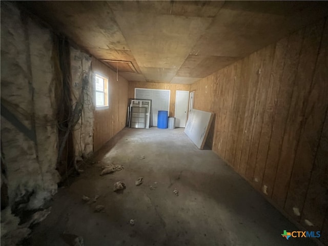 view of basement