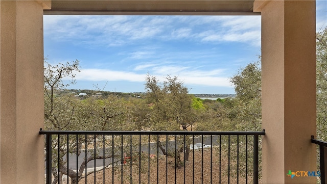 view of balcony