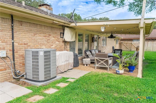 401 Hampshire St, Victoria, TX 77904 - view of patio / terrace featuring an outdoor living space