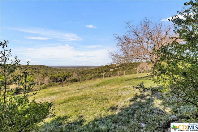 view of landscape with a rural view