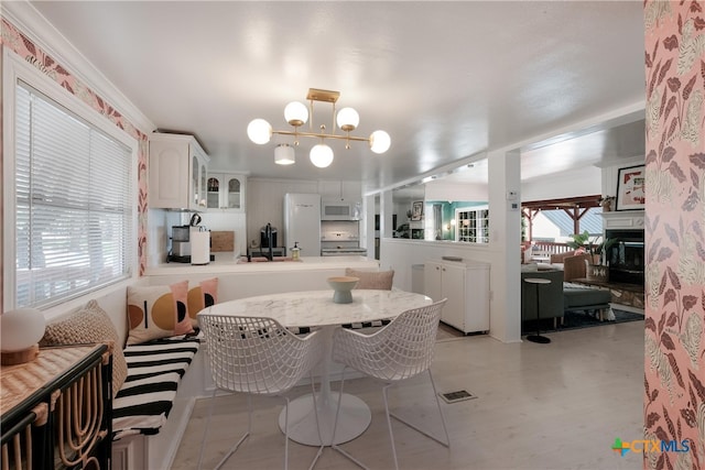 view of dining space