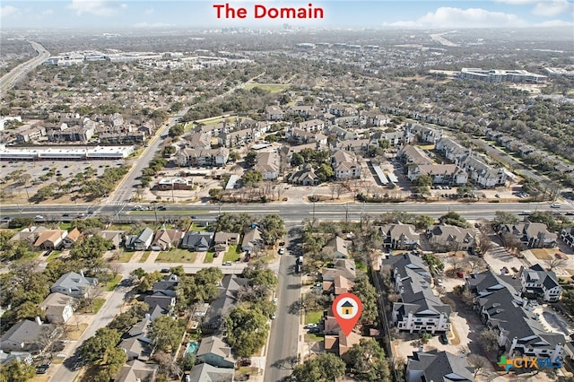 bird's eye view featuring a residential view