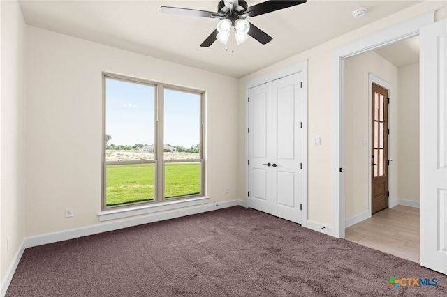 4231 Cold Springs Dr, Copperas Cove, TX 76539 - unfurnished bedroom featuring carpet floors, baseboards, and ceiling fan