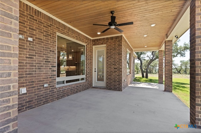 4231 Cold Springs Dr, Copperas Cove, TX 76539 - view of patio / terrace featuring a ceiling fan
