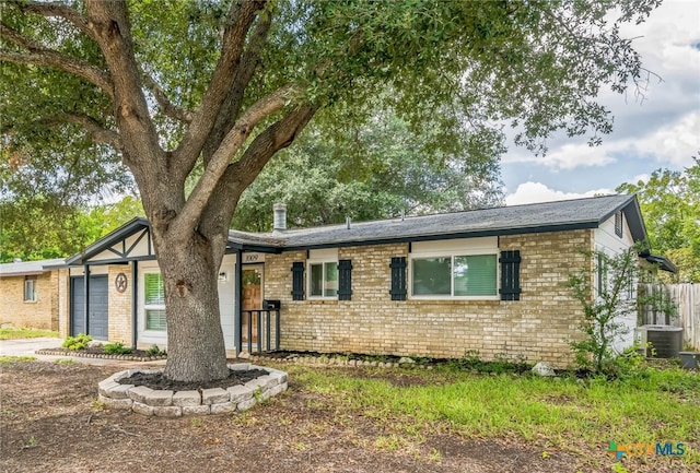 view of front of house with central AC