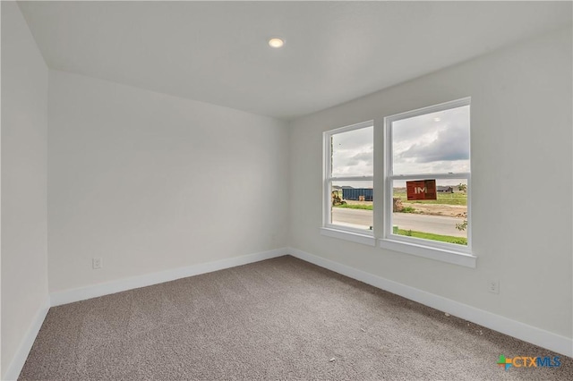 view of carpeted empty room