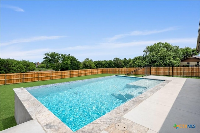 301 Canyon Oaks Rd, Troy, TX 76579 - view of swimming pool with a patio, a fenced in pool, and a fenced backyard
