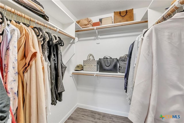 7611 Iridium Dr, Killeen, TX 76542 - walk in closet featuring wood finished floors