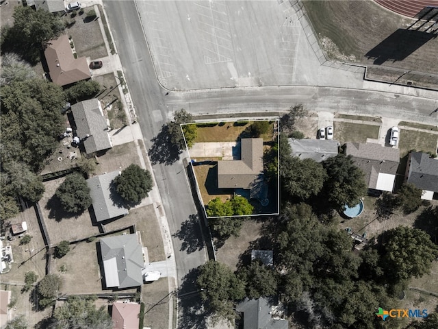 809 Rodney Ave, Copperas Cove, TX 76522 - aerial perspective of suburban area with property boundaries highlighted