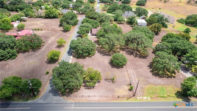 drone / aerial view with a rural view