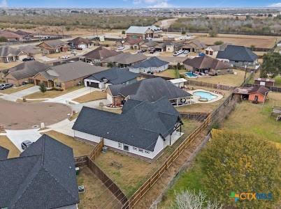aerial perspective of suburban area
